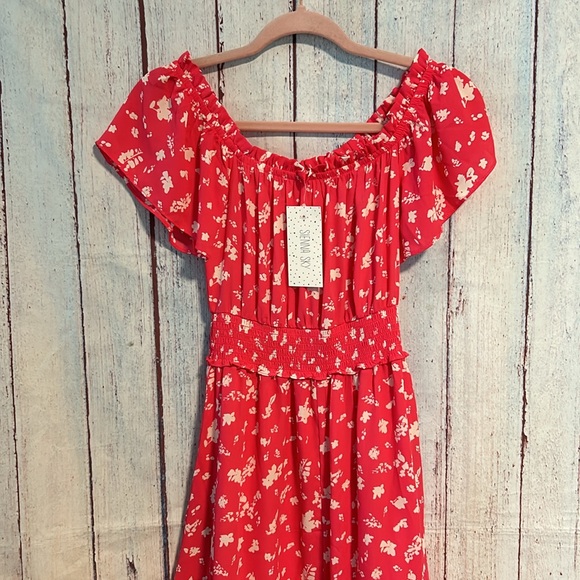 NWT Pink Floral midi Dress from Sienna Sky - Picture 7 of 9